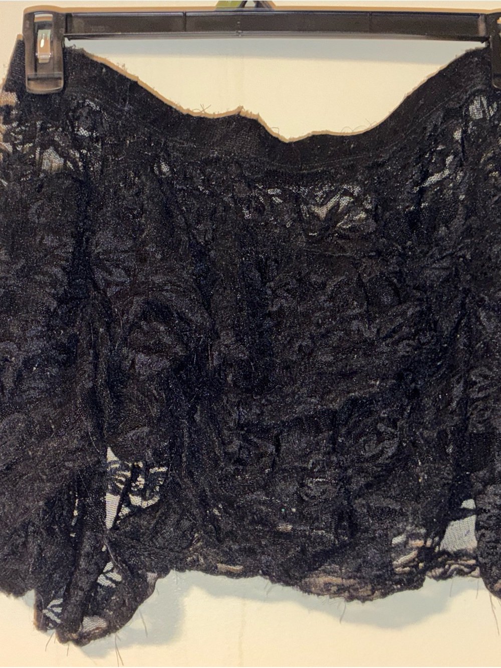 Black Lace Bandeau Top - Unbranded